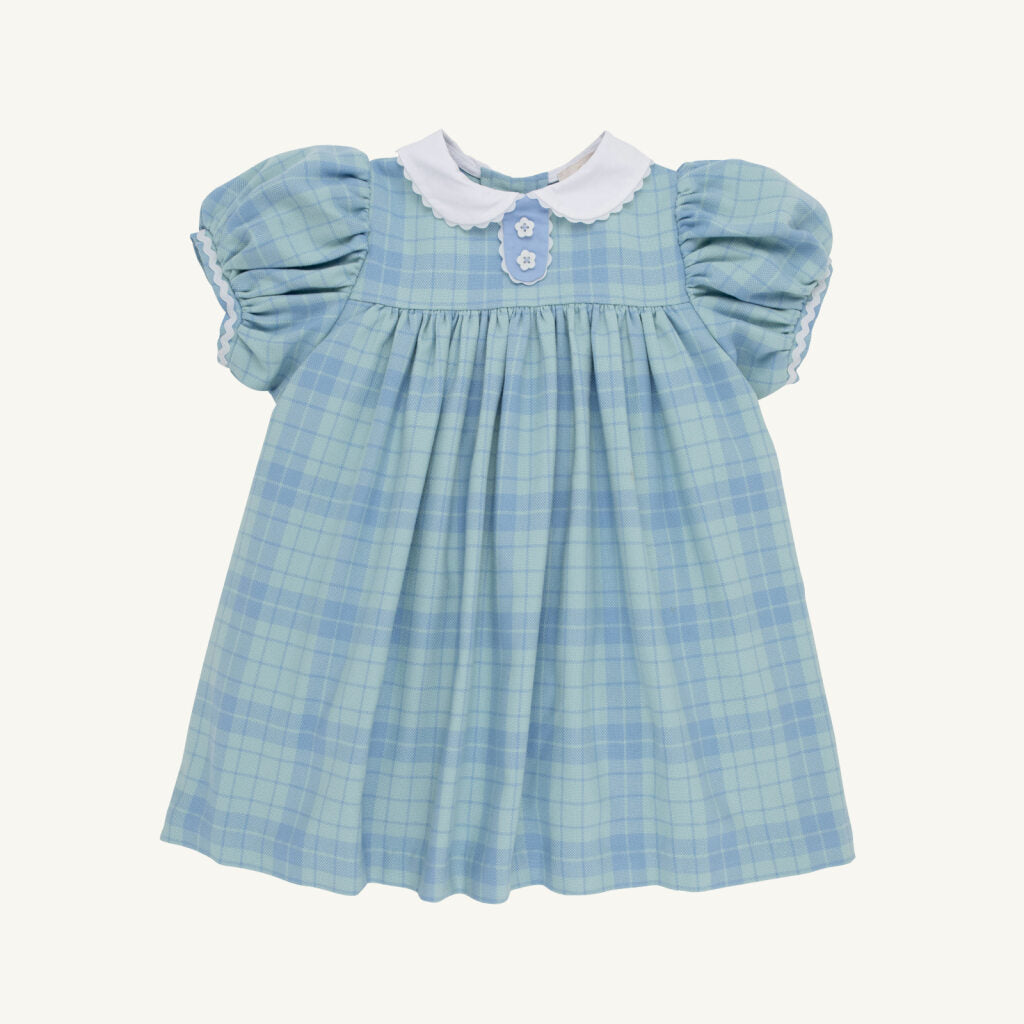 Mary Dal Dress Audubon Park Plaid Sarasota Sky