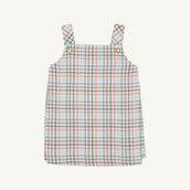 Pleated Ginny Jumper Manalapan Plaid