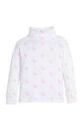 Printed Turtleneck - Pink Cowboy Boots