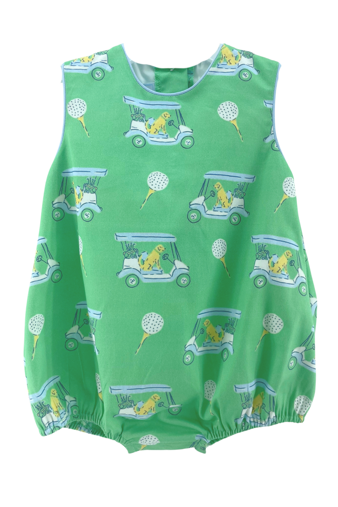 Round Neck Bubble Blue Paws on Par