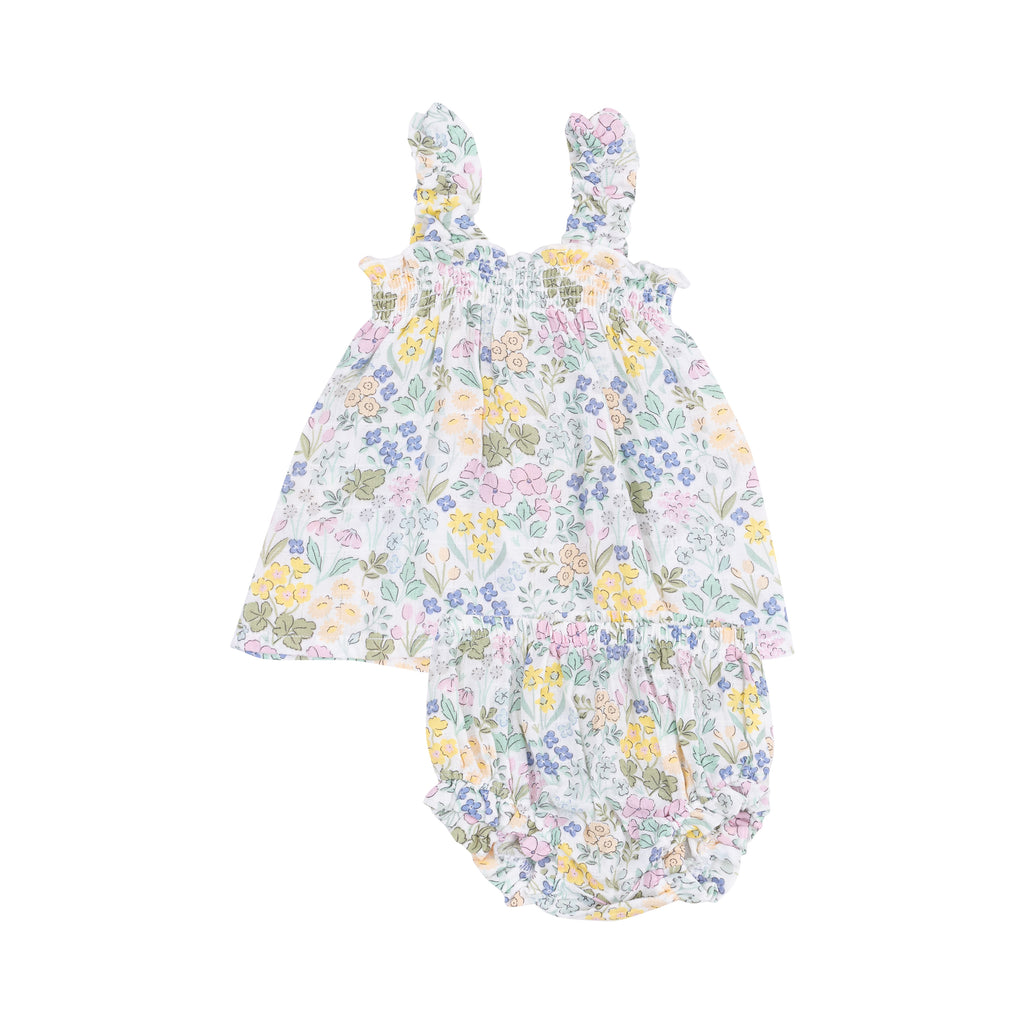 Samantha Floral Ruffly Strap Bloomer Set PRE-ORDER