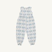 Sleeveless Rebecca Romper Quilted Horse Bits and Bows Palmetto Pearl