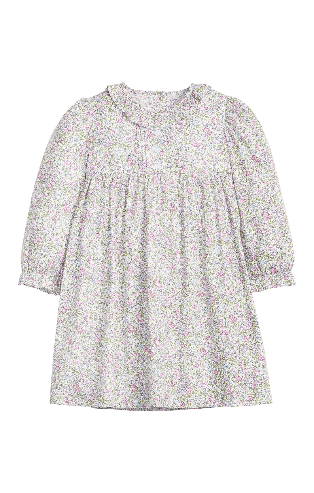 Pleated Caroline Dress - Lavender Gables Floral