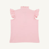 Rosie Ruffle Top - Heavy Weight Knit Sandpearl Pink