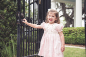 Elizabeth Dress in Blessings Pink, Holly