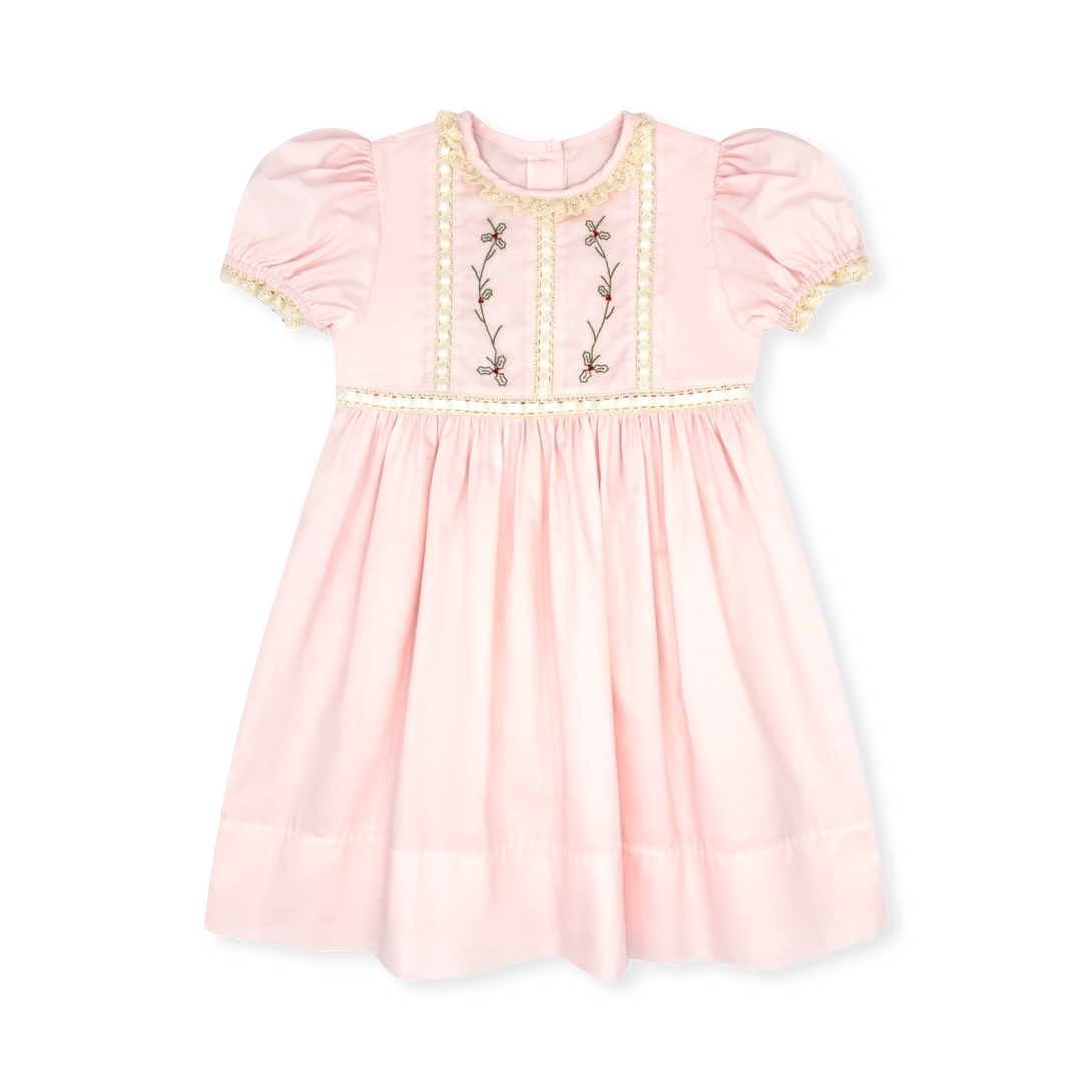 Elizabeth Dress in Blessings Pink, Holly