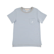 Carter Crewneck Beale Street Blue and Grantley Gray Stripe