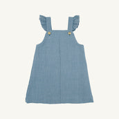 Julia Jumper Tweed Barnsley Blue Palmetto Pearl