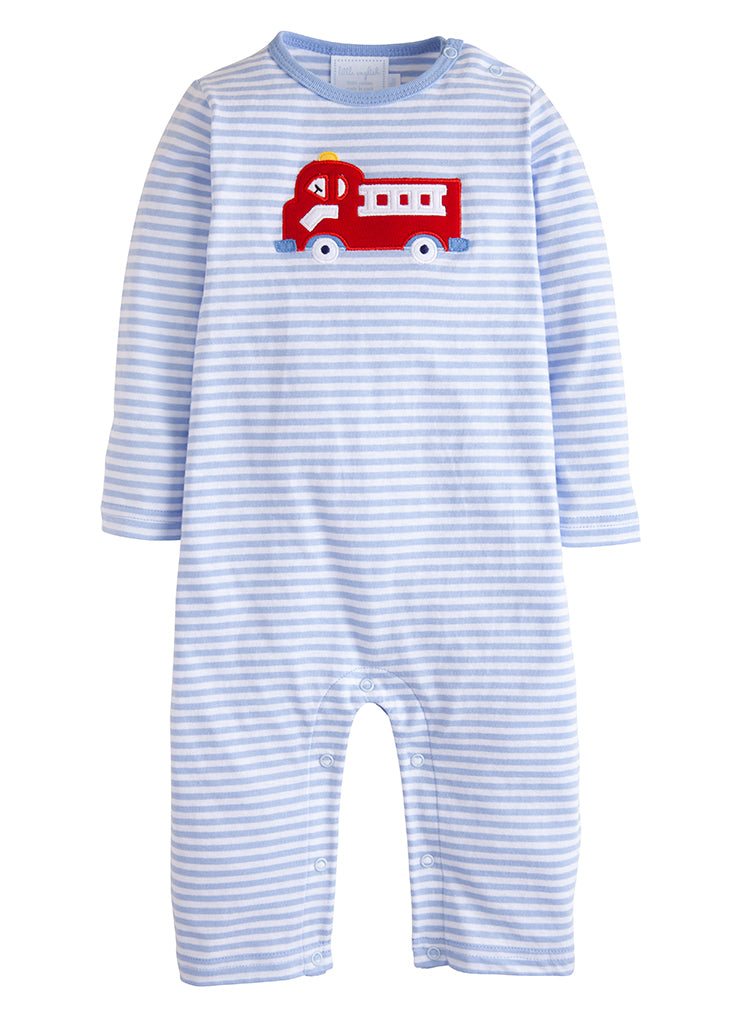 Applique Romper - Fire Truck