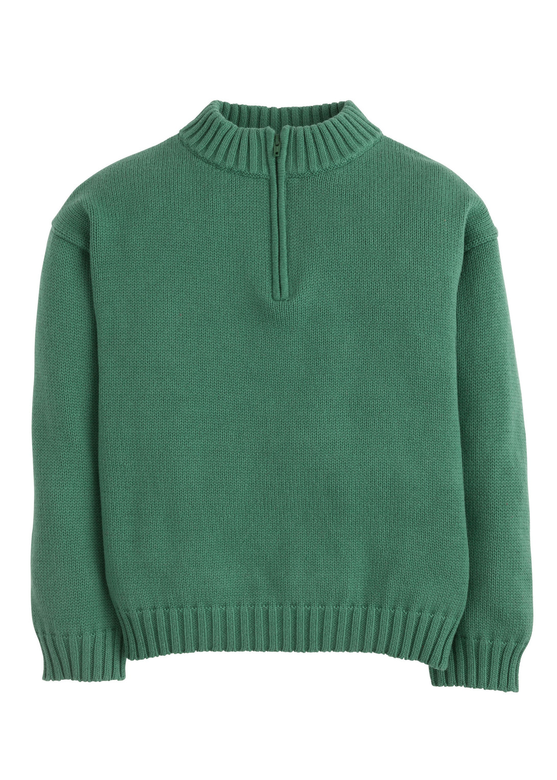 Quarter Zip Sweater - Hunter Green