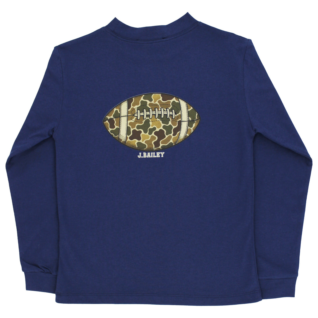 Long Sleeve Logo Tee - Football/Navy PRE-ORDER