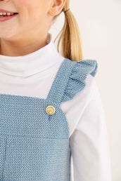 Julia Jumper Tweed Barnsley Blue Palmetto Pearl
