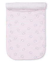 Sheep Scramble Pink Burp Cloth