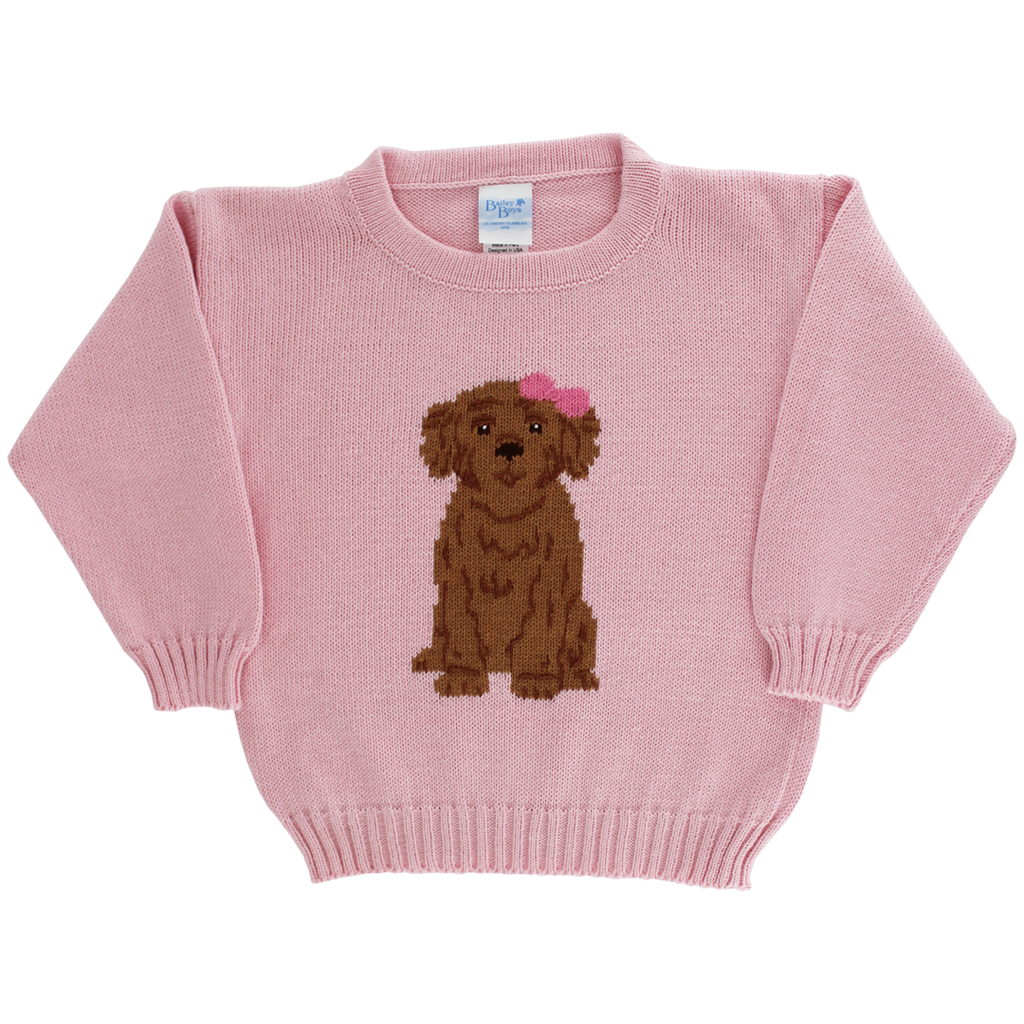 Crew Neck Sweater Doodle Pink PRE-ORDER