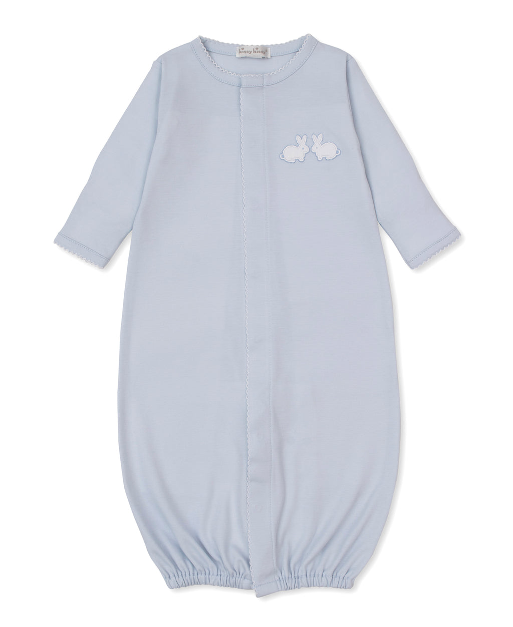 Pique Twin Bunnies Converter Gown Blue