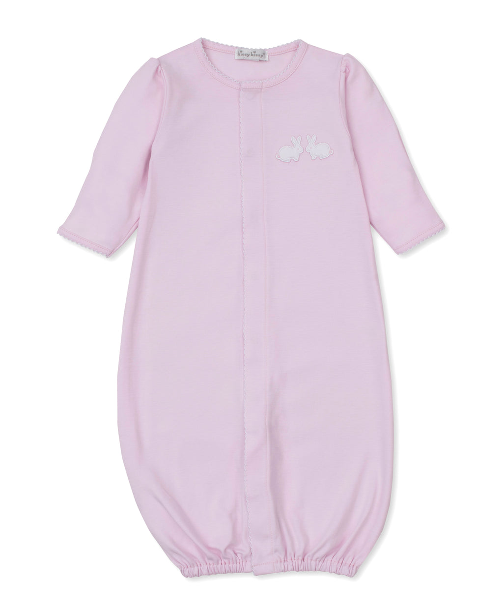 Pique Twin Bunnies Converter Gown Pink
