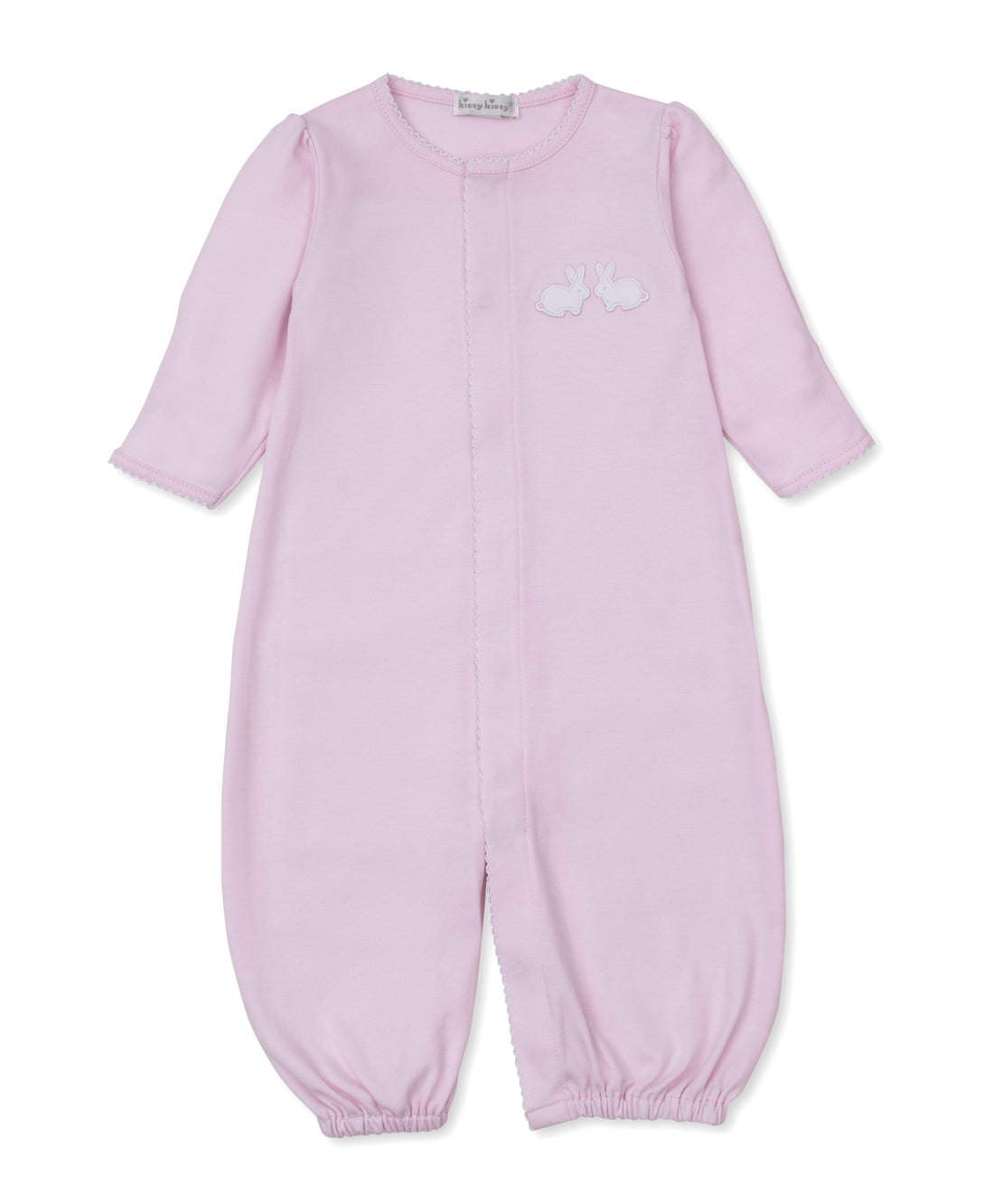 Pique Twin Bunnies Converter Gown Pink
