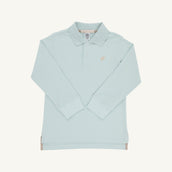 Prim and Proper Polo Old Greenwich Green Keeneland Khaki L/S