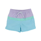 Country Club Colorblock Trunk Lauderdale Lavender Turks Teal and Bellhaven Blue