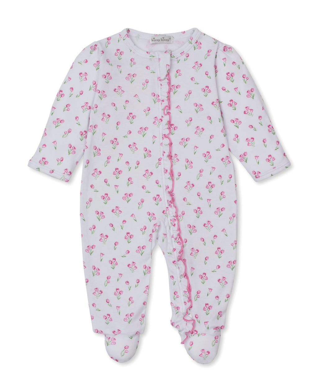 Tulip Blossoms White Footie