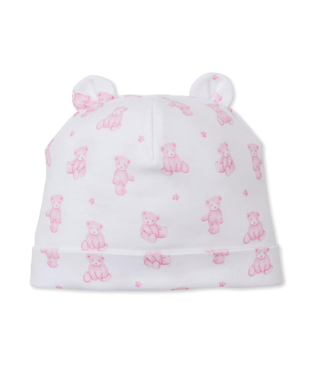 Teddy Bear Print Hat in Pink