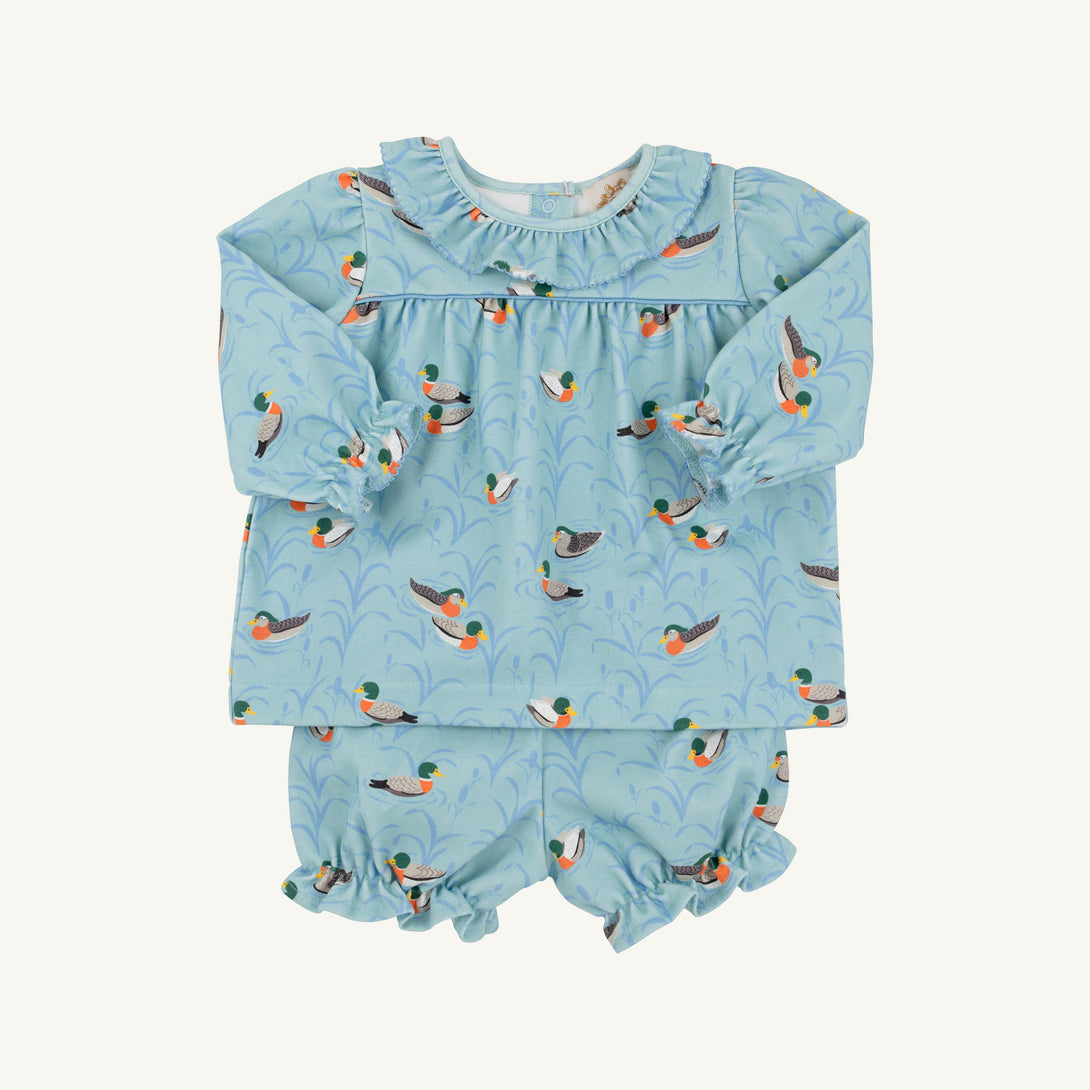 Bon Air Bloomer Set Pima Fine Weather For Ducks Sarasota Sky