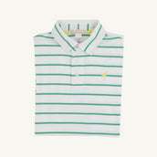 Prim and Proper Polo Gibson Island Green Stripe