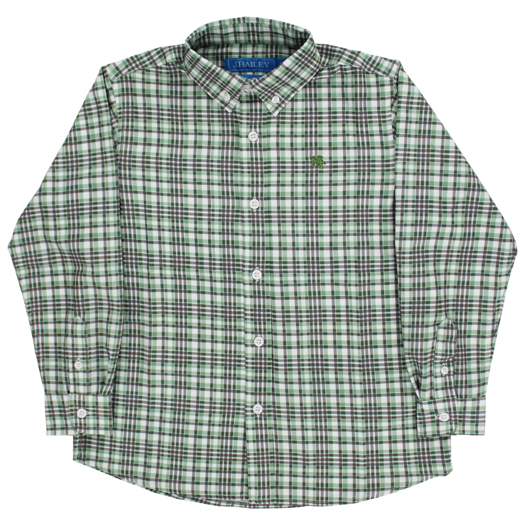 Performance Button Down Shirt - Oak Plaid PRE-ORDER