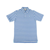 Prim and Proper Polo Barbado Blue Stripe Bellhaven Blue