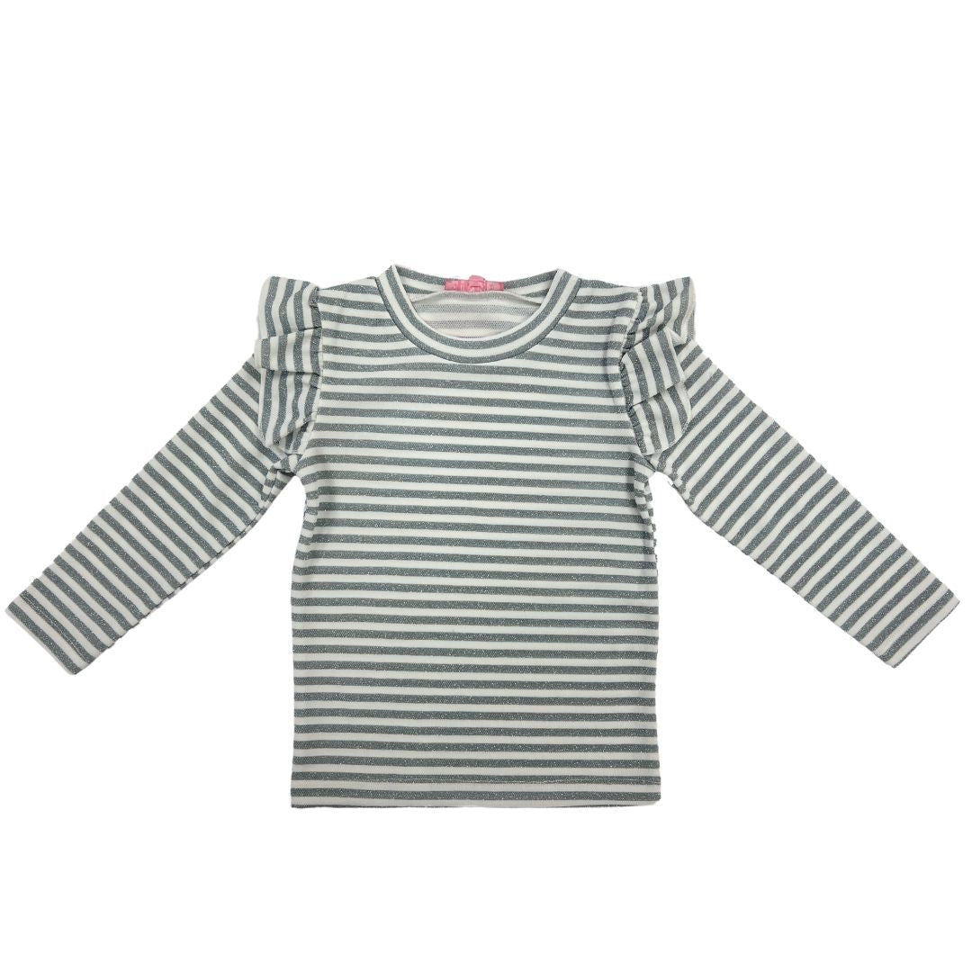 Sadie Top - Silver Stripe