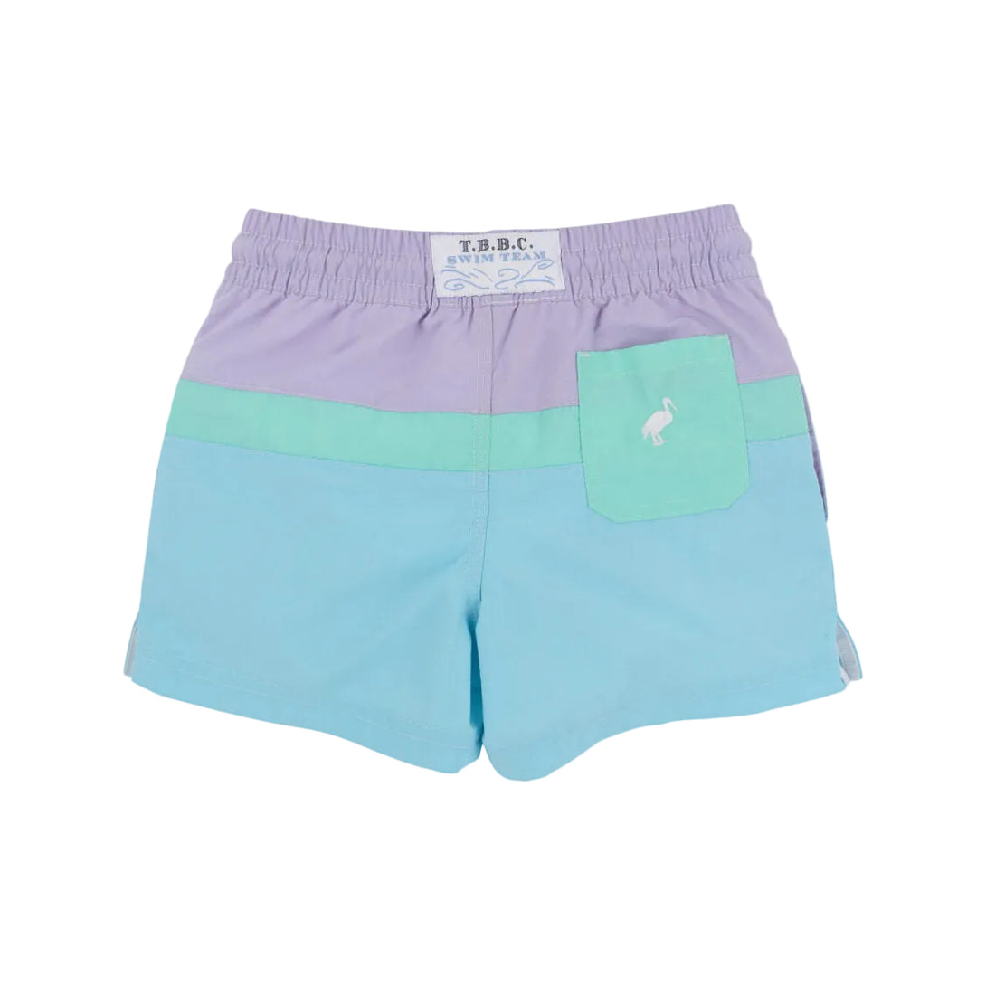 Country Club Colorblock Trunk Lauderdale Lavender Turks Teal and Bellhaven Blue