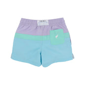 Country Club Colorblock Trunk Lauderdale Lavender Turks Teal and Bellhaven Blue
