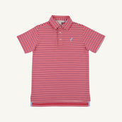Prim and Proper Polo Short Sleeve Pima in Sumner County Stripe