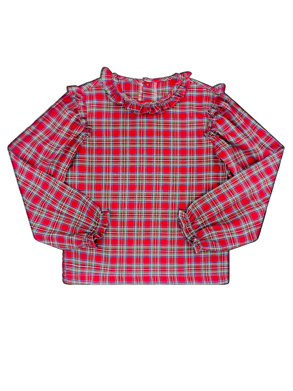 Evelyn Blouse Long Sleeve - Hawthorn Plaid Woven