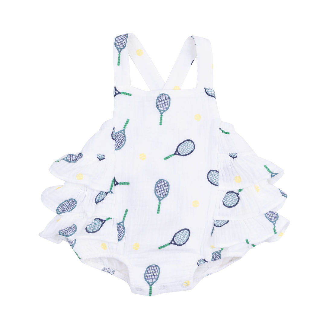 Tennis Muslin Ruffle Sunsuit PRE-ORDER