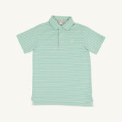 Prim and Proper Polo Grace Bay Green Stripe