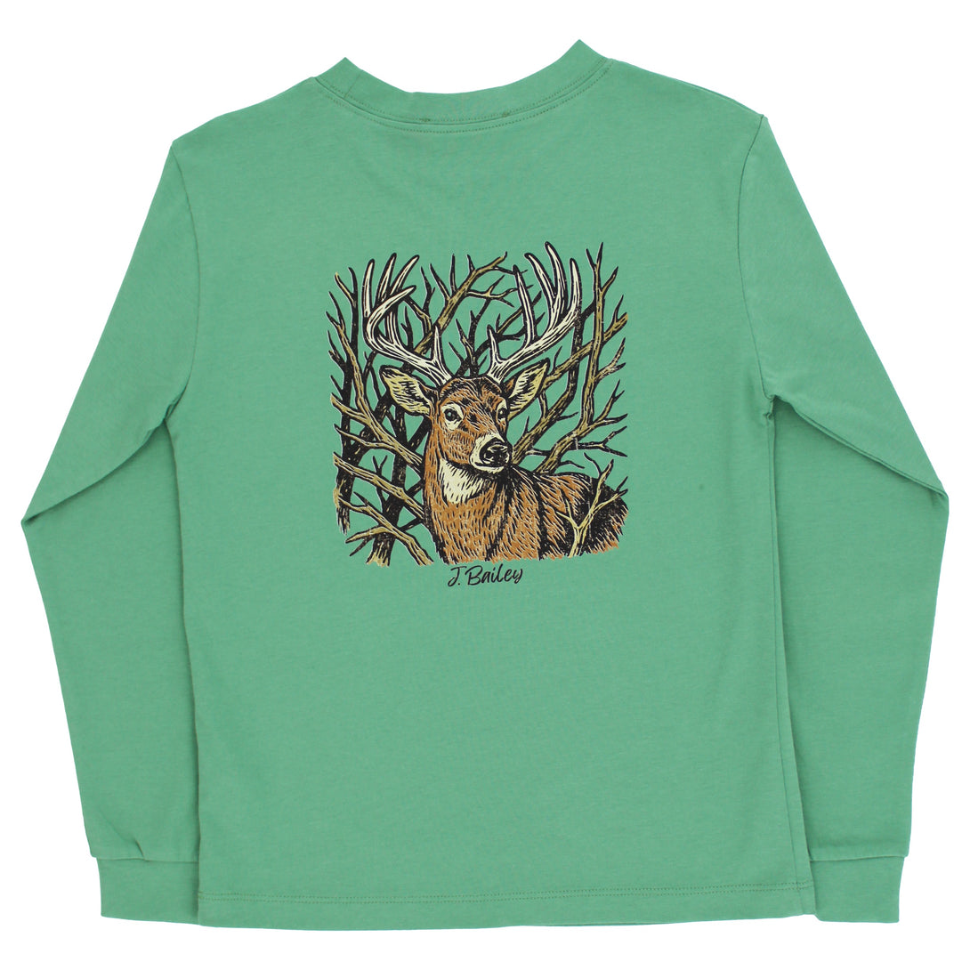 Long Sleeve Logo Tee - Buck/Sage PRE-ORDER