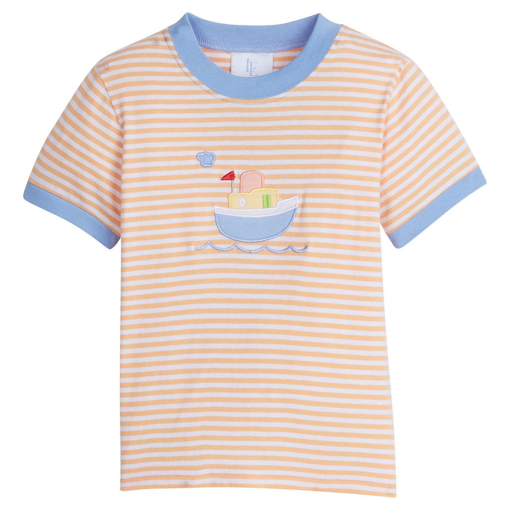 Applique T-Shirt Tugboat