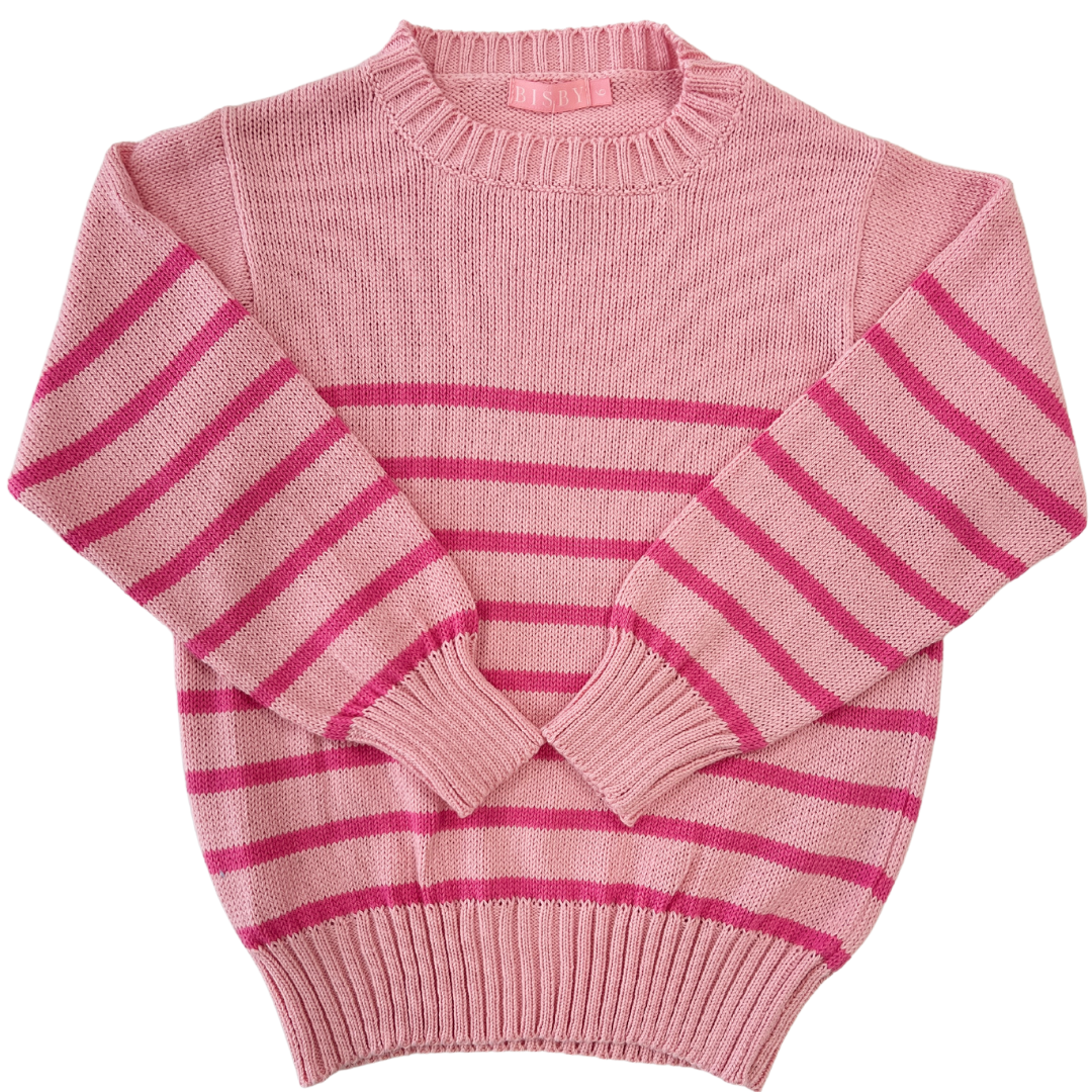 Striped Sweater - Pink