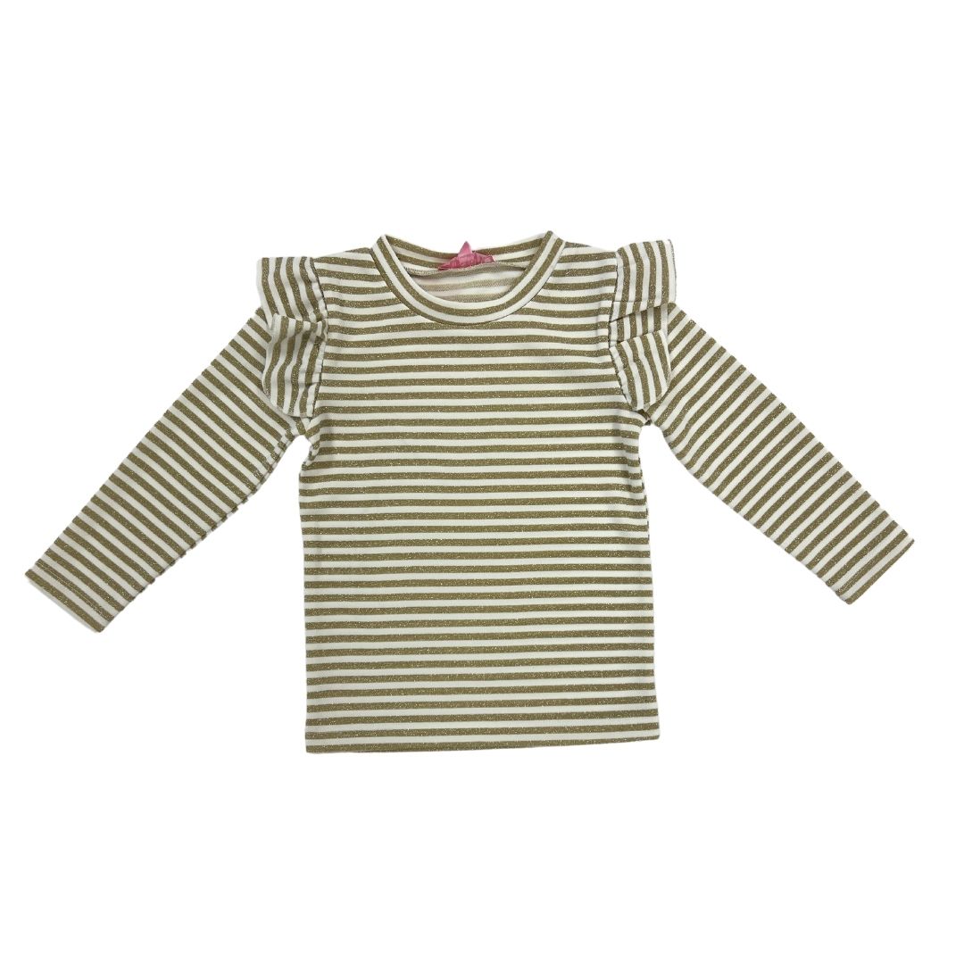 Sadie Top - Gold Stripe