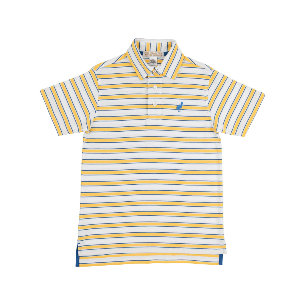 Prim and Proper Polo Lake Claire Line Wood Boat Blue