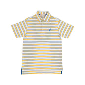 Prim and Proper Polo Lake Claire Line Wood Boat Blue