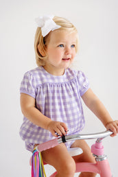 Blythe Bubble Pima Lauderdale Lavender Gingham