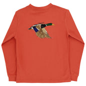 Long Sleeve Logo Tee - Mallard/Rust PRE-ORDER