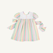 Short Sleeve Brigantine Dress Southampton Stripe/Worth Ave White