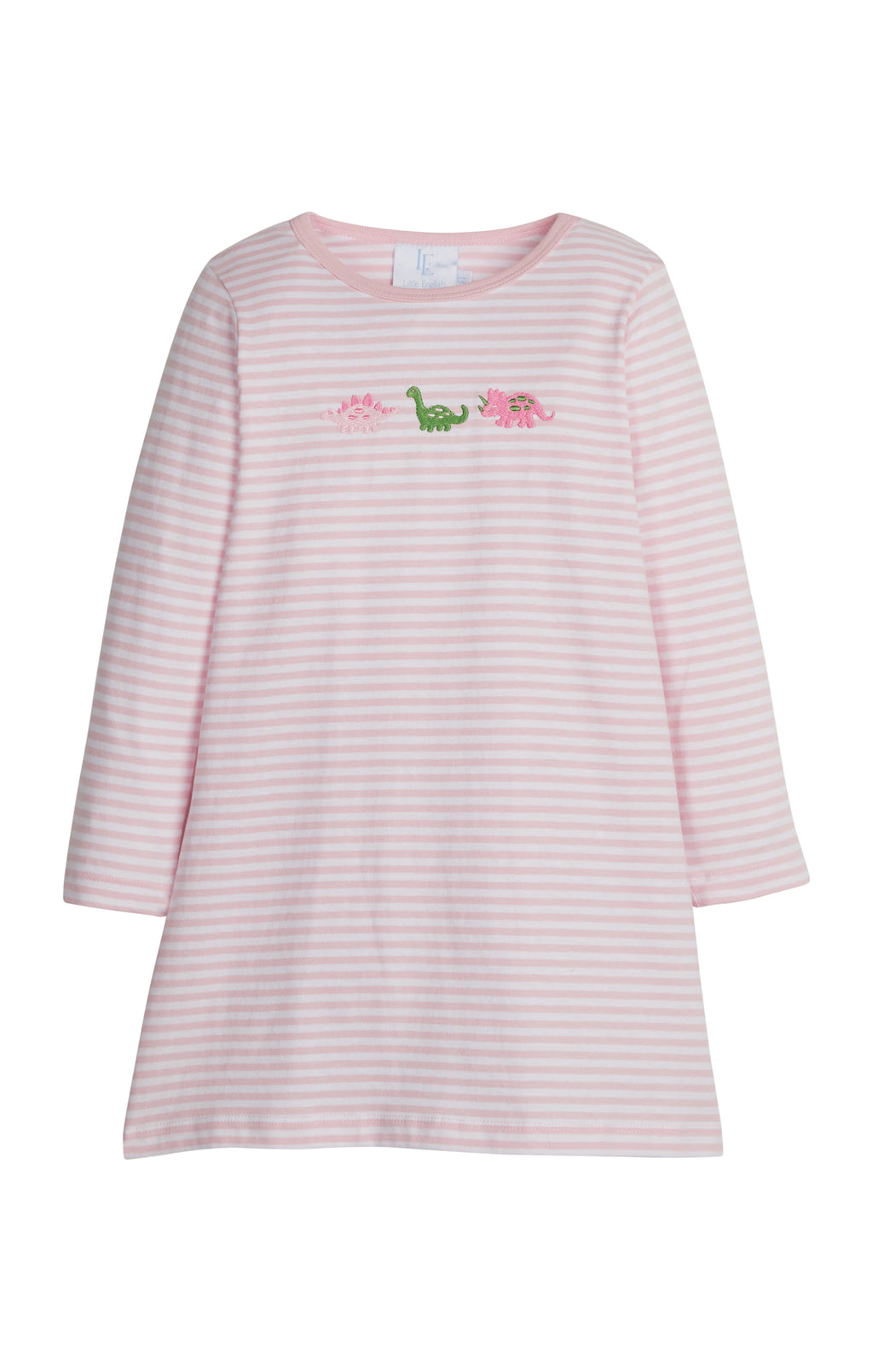 Embroidered T-Shirt Dress - Dinosaur