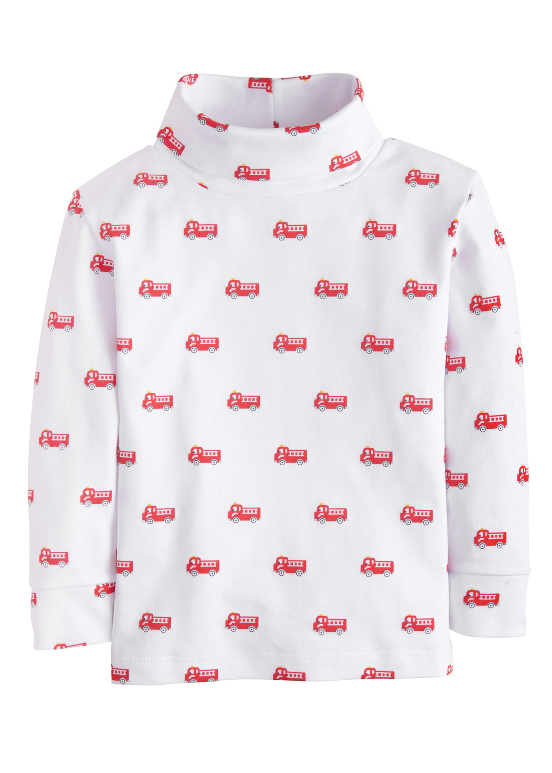 Printed Turtleneck - Fire Trucks