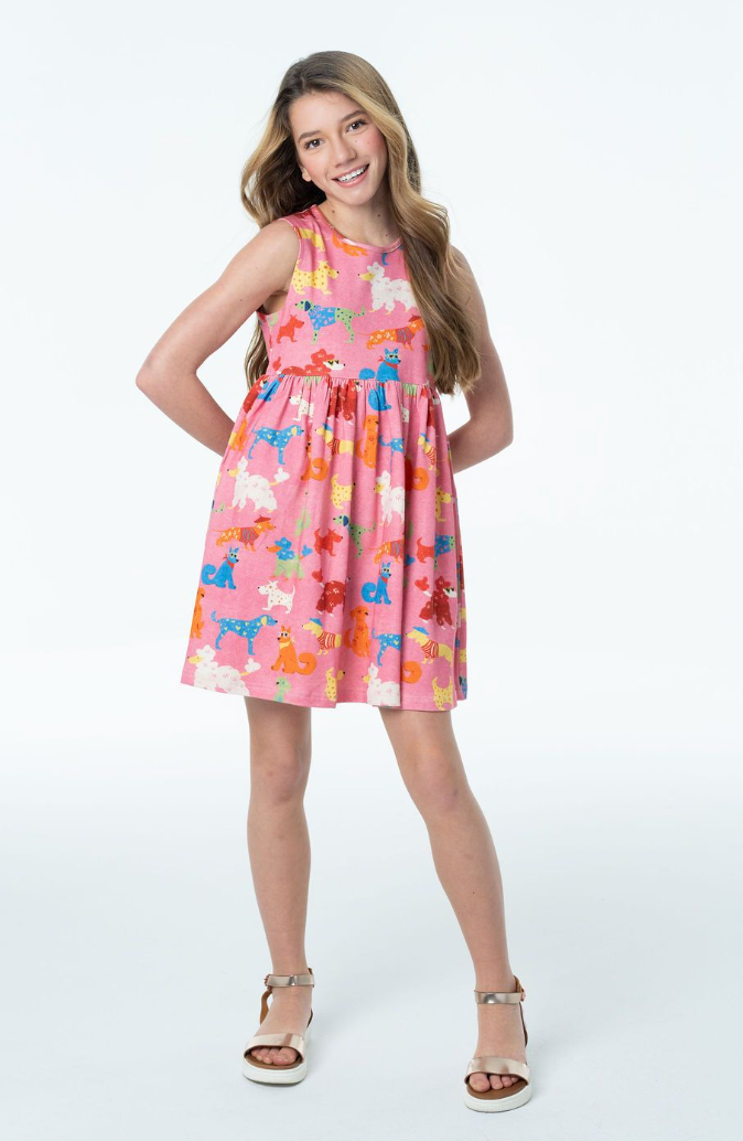 Dahlia Puppy Print Dress