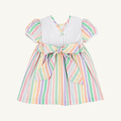 Short Sleeve Brigantine Dress Southampton Stripe/Worth Ave White