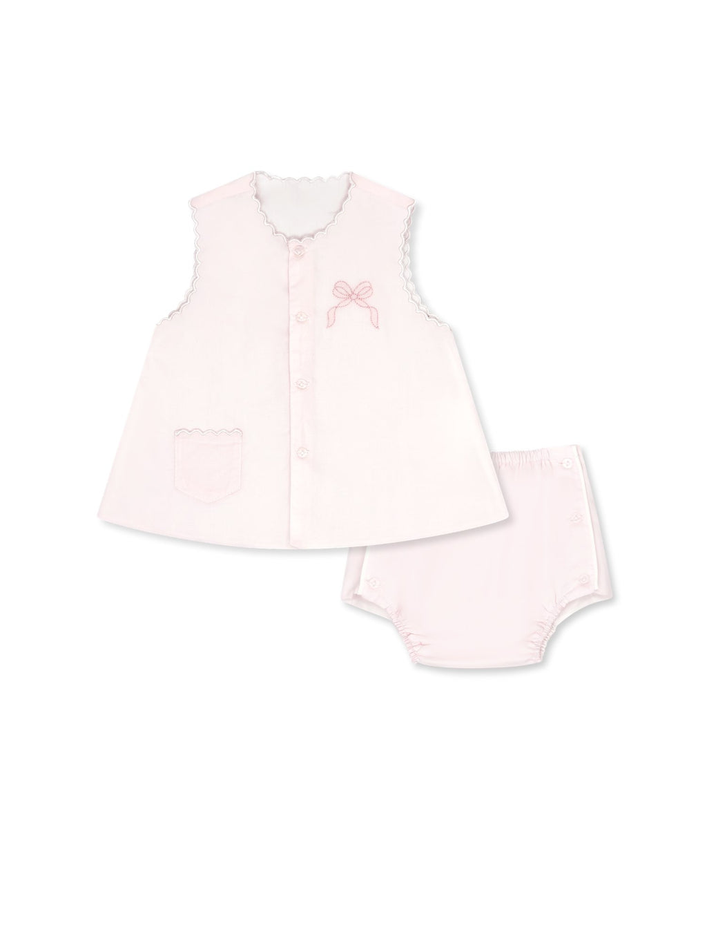 Maria Diaper Set in Blessings Pink Bow PRE-ORDER